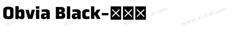 Obvia Black字体转换 Obvia Black字体转换